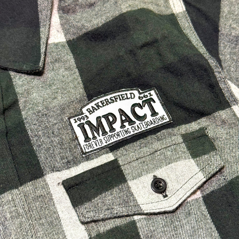 IMPACT Motto Patch Flannel Black/Grey