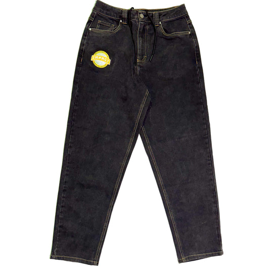 IMPACT Relaxed Denim Pants Washed Black