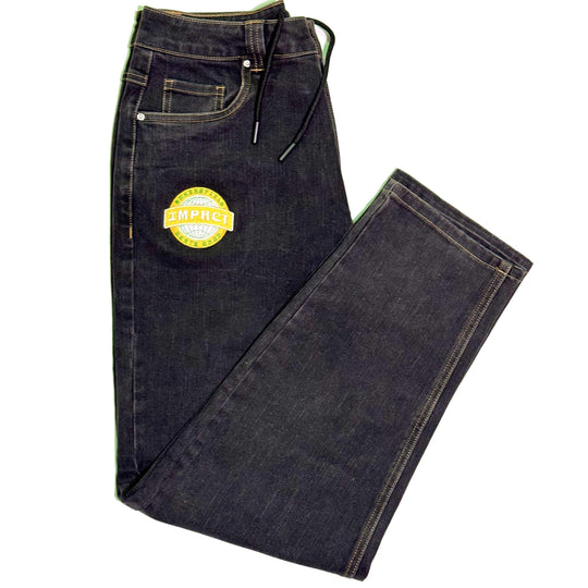 IMPACT Relaxed Denim Pants Washed Black