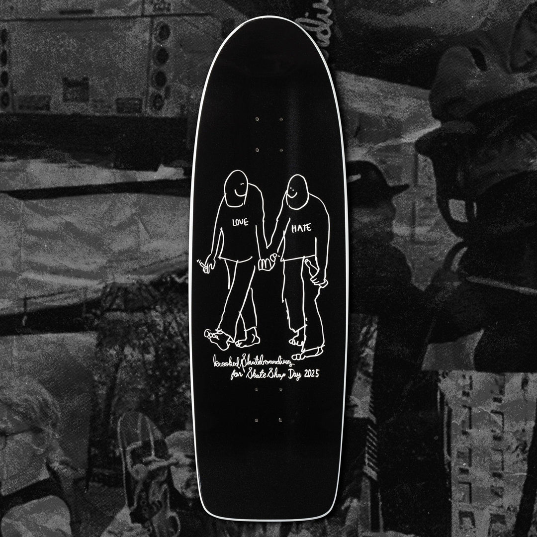 KROOKED Skate Shop Day Hate Beamer Deck(Black) 10.75