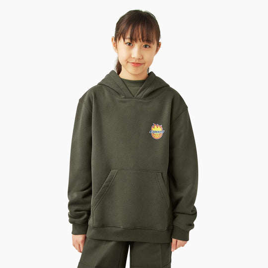 DICKIES x SPITFIRE Youth Hoodie Olive Green