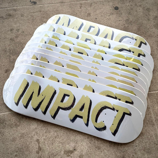 IMPACT Brushed Font Shop Deck White