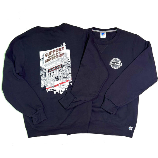 IMPACT x Skate Shop Day Shop Crewneck Black