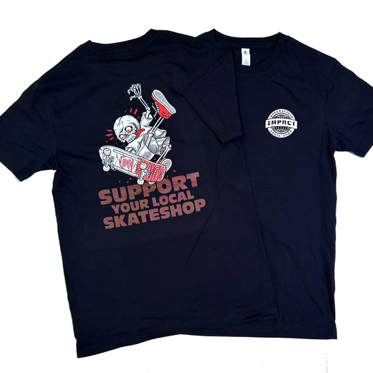 IMPACT x Skate Shop Day Youth Skeleton Tee Black