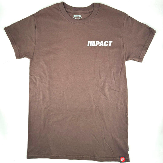 IMPACT Small Logo Tee Dark Brown