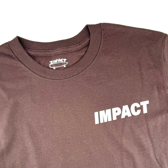 IMPACT Small Logo Tee Dark Brown