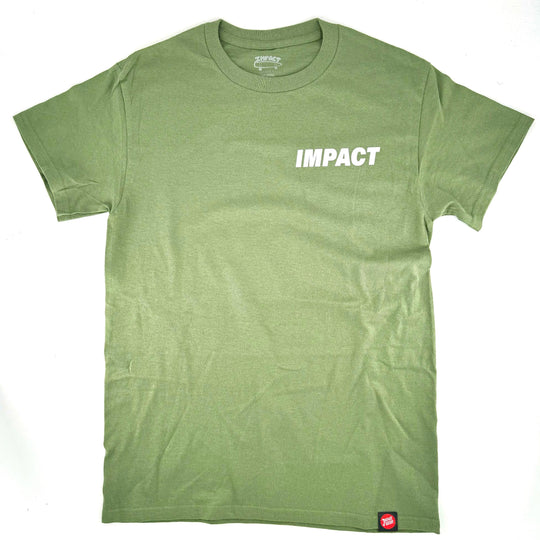 IMPACT Small Logo Tee Military Green