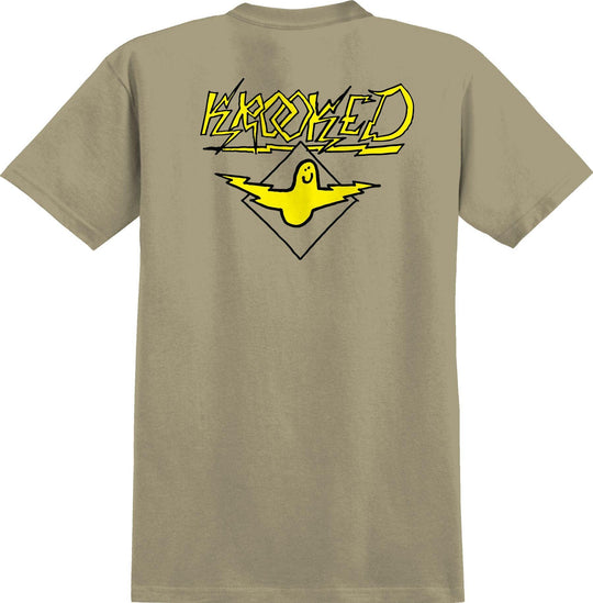 KROOKED Bird Lightening Tee Sand/Yellow/Black