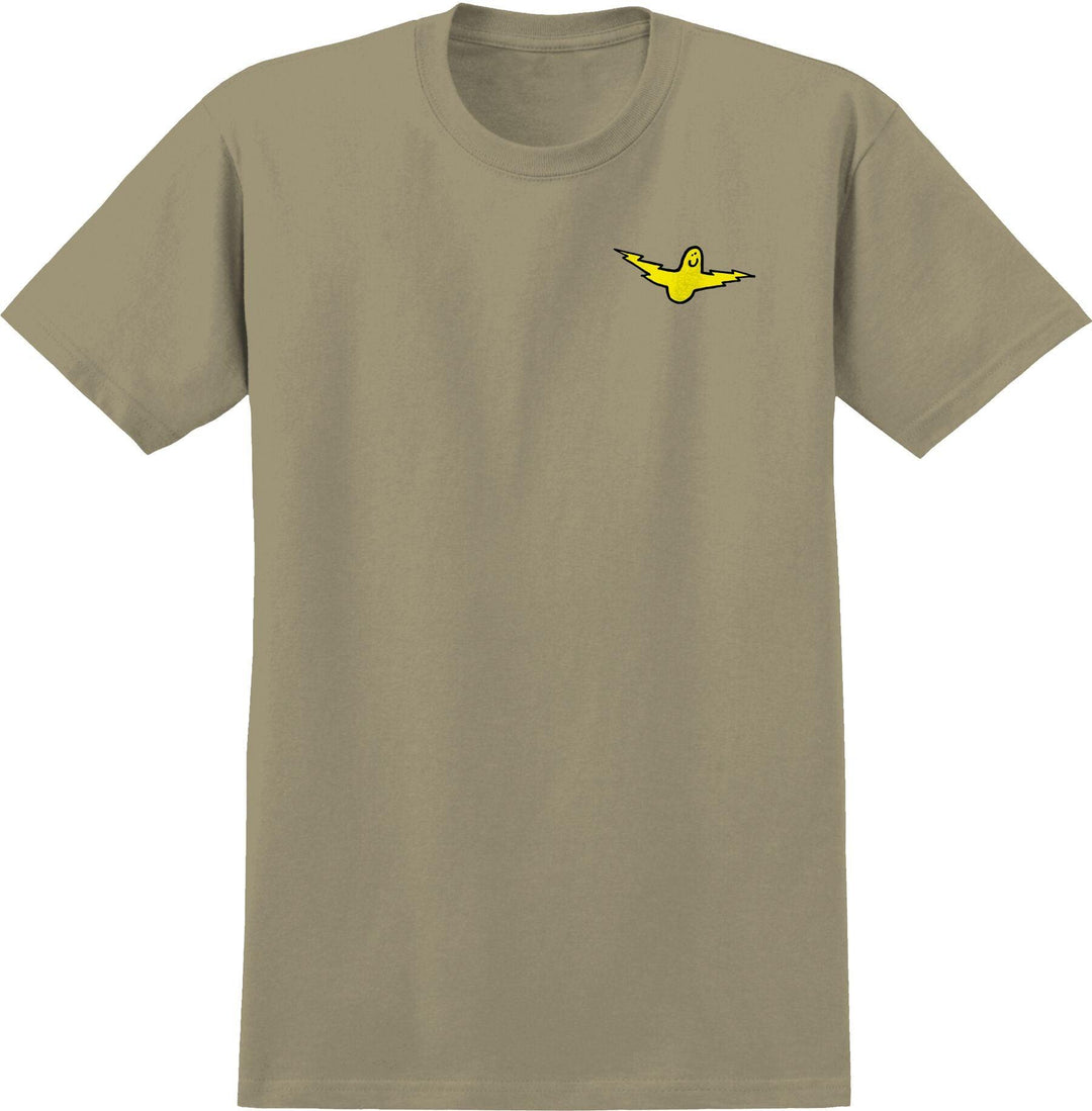 KROOKED Bird Lightening Tee Sand/Yellow/Black