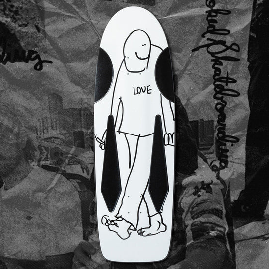 KROOKED Skate Shop Day Love Beamer (White) 10.75