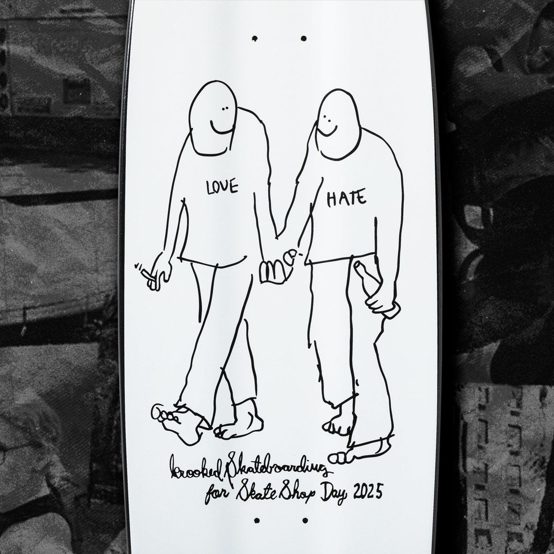 KROOKED Skate Shop Day Love Beamer (White) 10.75