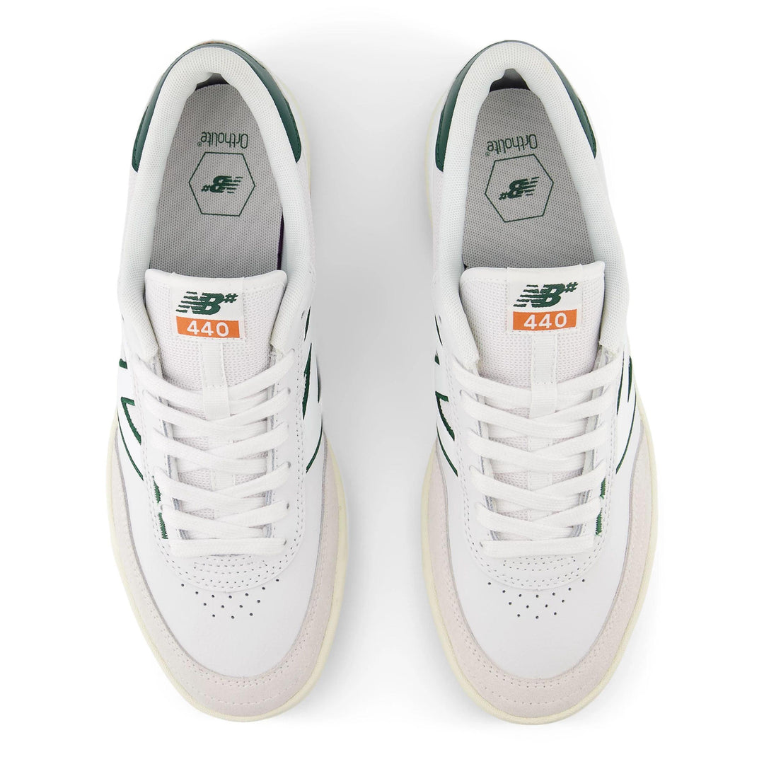 NEW BALANCE NUMERIC 440 V2 White/Forest Green - Impact Skate