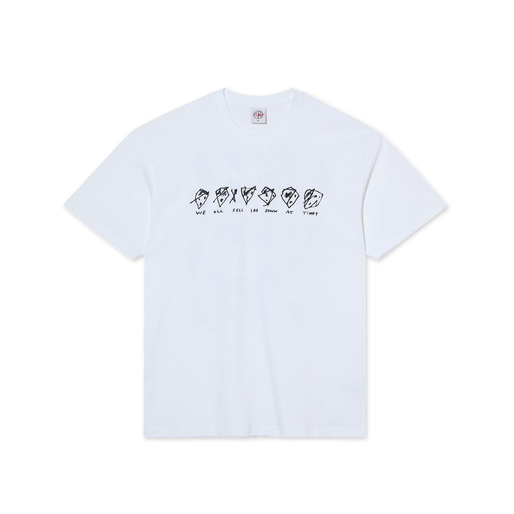 POLAR Sad at Times Tee White