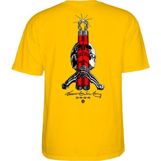 POWELL PERALTA Skull & Nunchucks Bruce Lee Collab Tee Daisy