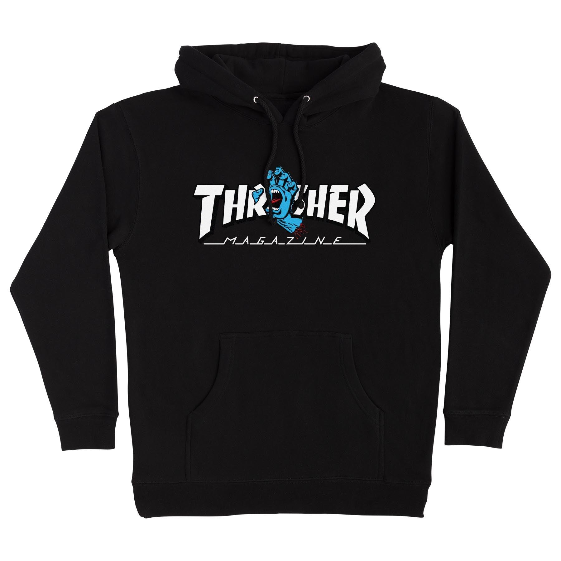 SANTA CRUZ x THRASHER Screaming Logo Pullover Hoodie Impact Skate