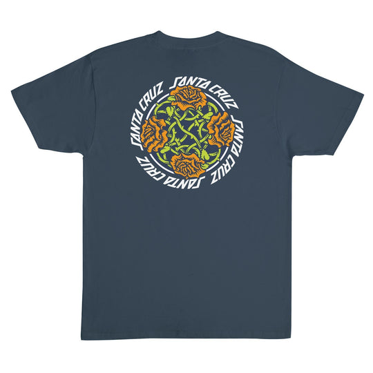 SANTA CRUZ Dressen Rose Solo Tee Steel Blue