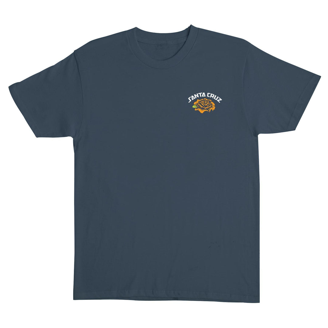 SANTA CRUZ Dressen Rose Solo Tee Steel Blue