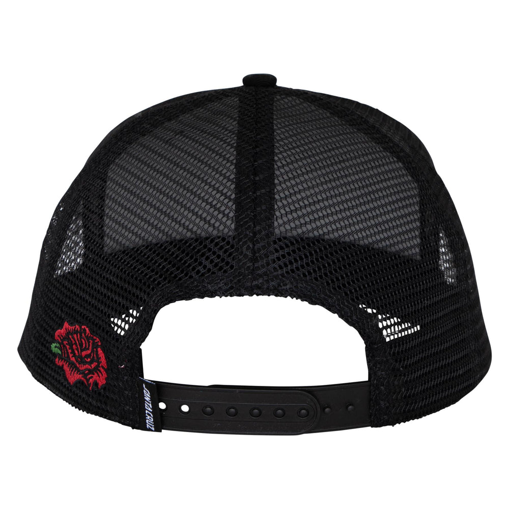 SANTA CRUZ Dressen Rose Solo Trucker Hat Black