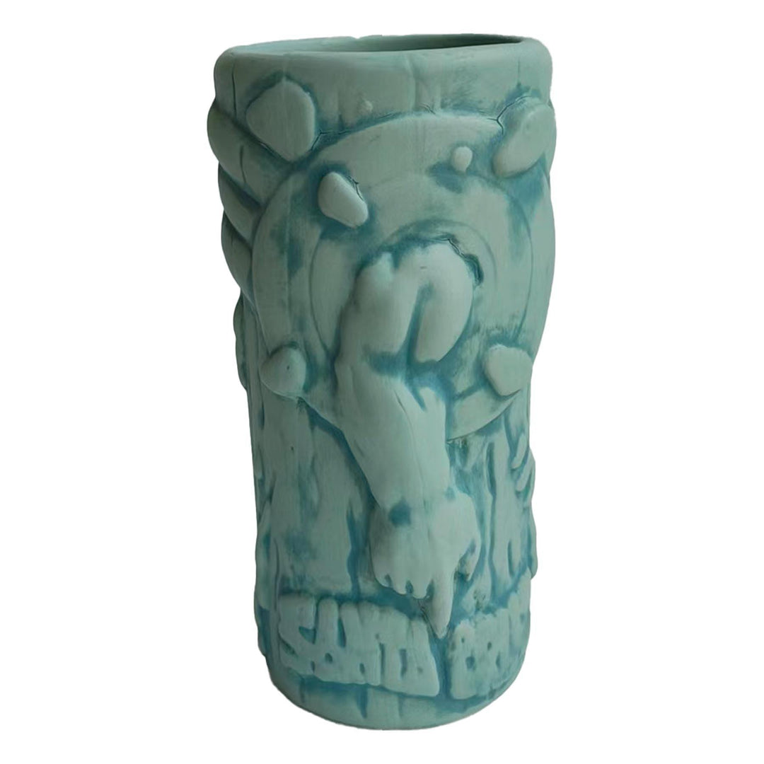 SANTA CRUZ Roskopp Tiki Mug Blue Patina