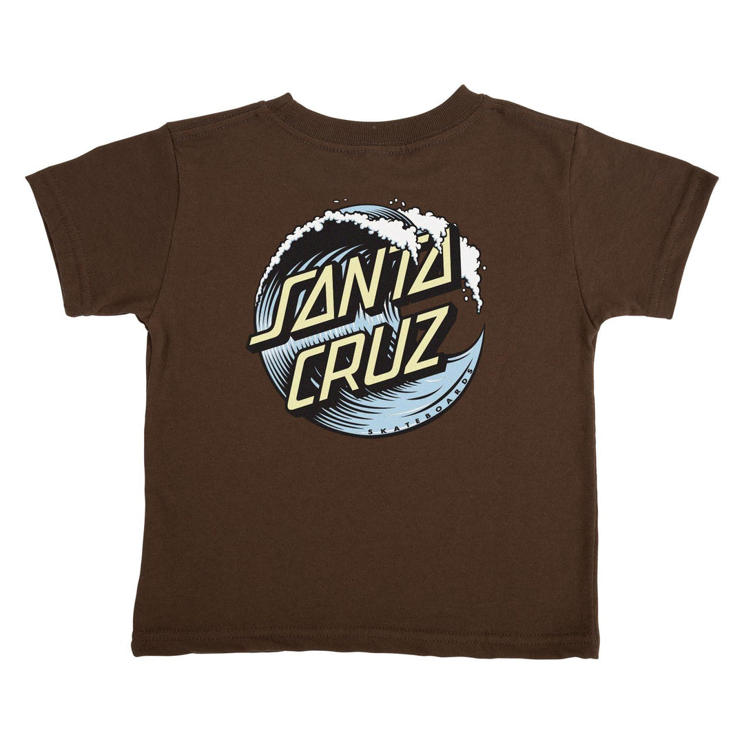 SANTA CRUZ Toddler Wave Dot Tee Brown