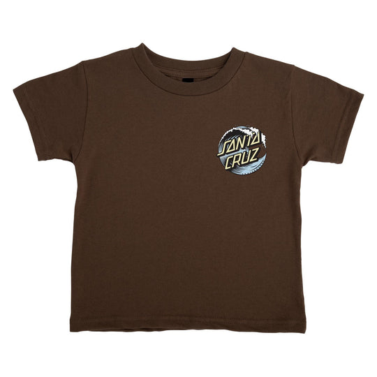 SANTA CRUZ Toddler Wave Dot Tee Brown