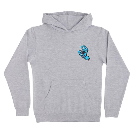 SANTA CRUZ Youth Screaming Hand Pullover Hoodie Grey Heather