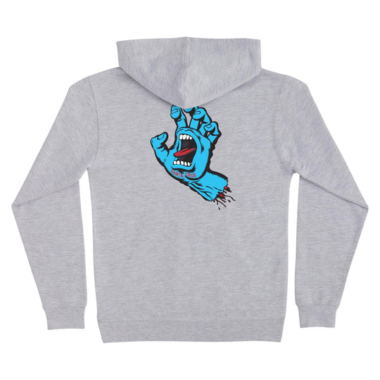 SANTA CRUZ Youth Screaming Hand Pullover Hoodie Grey Heather