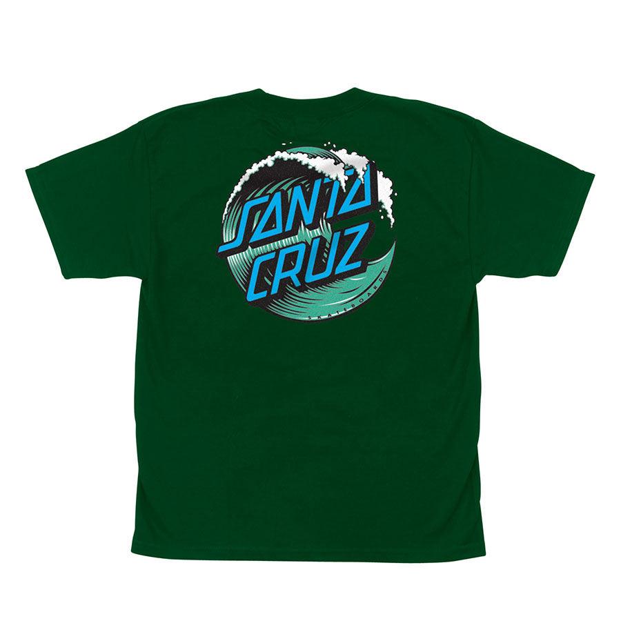 SANTA CRUZ Youth Wave Dot Tee Forest