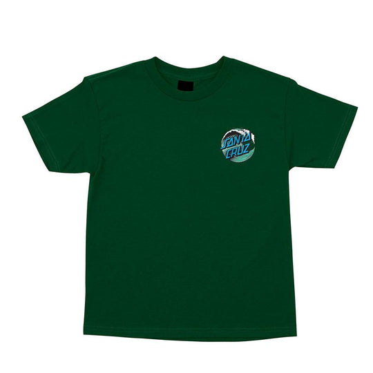 SANTA CRUZ Youth Wave Dot Tee Forest