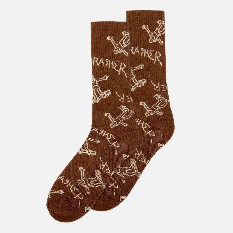 THRASHER Gonz Logo Crew Socks