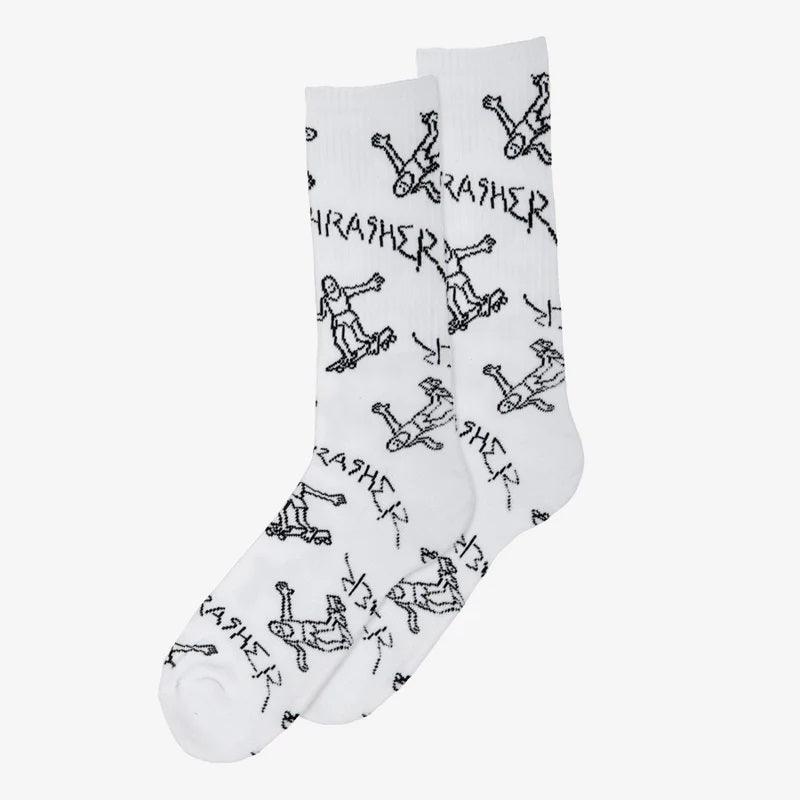 THRASHER Gonz Logo Crew Socks