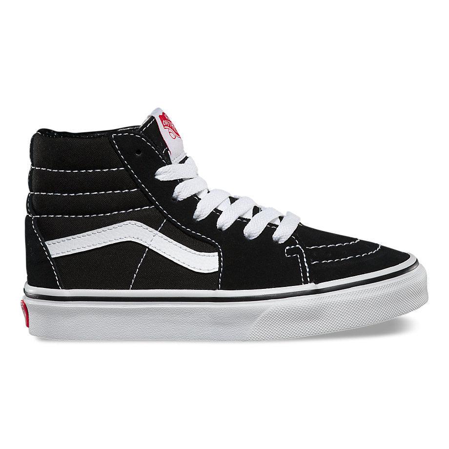 VANS KIDS Sk8-Hi Black/True White - Impact Skate