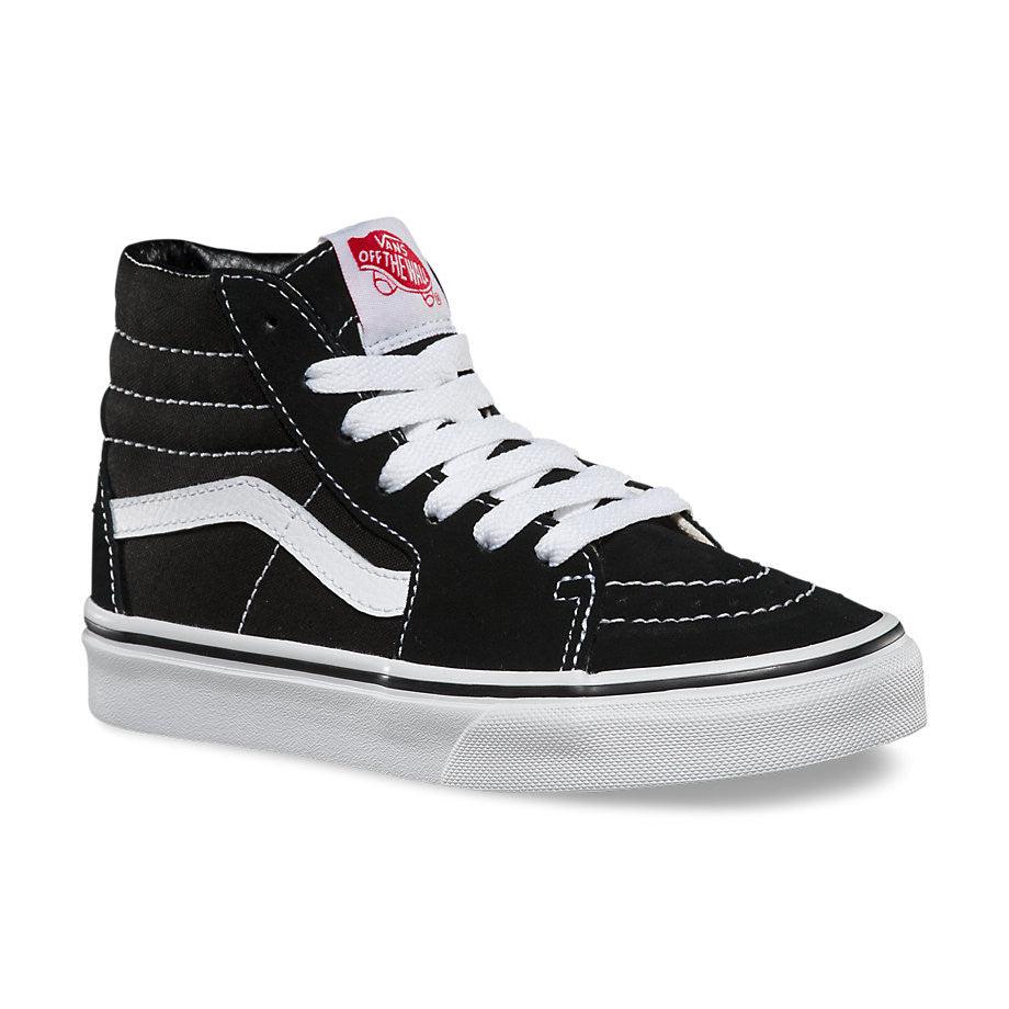 VANS KIDS Sk8-Hi Black/True White - Impact Skate