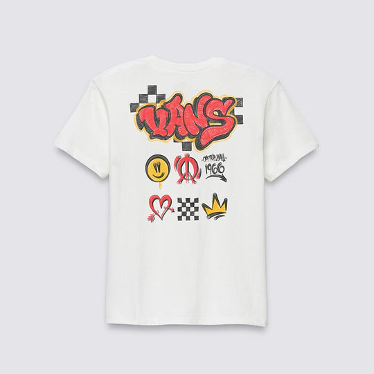 VANS Youth Tagged Tee Marshmallow